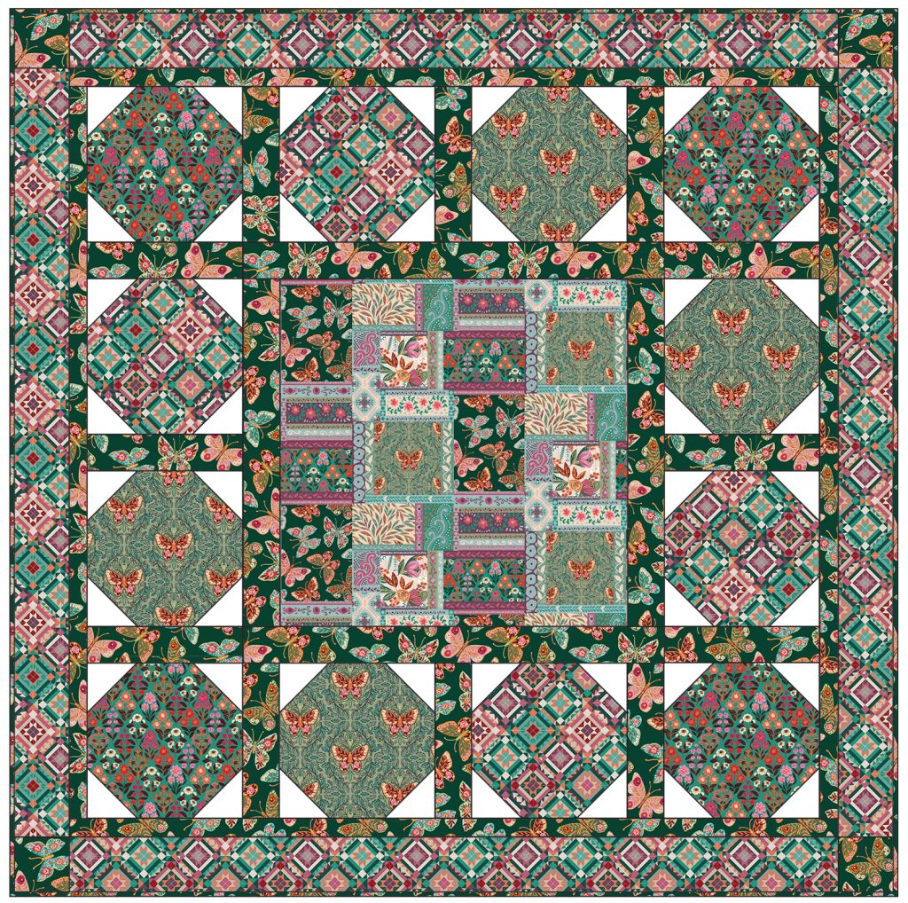 folk flora free quilt pattern