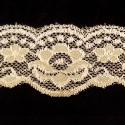 ivory stretch lace trim